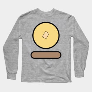 Serious breakfast of sausage, pancake, and butter Long Sleeve T-Shirt